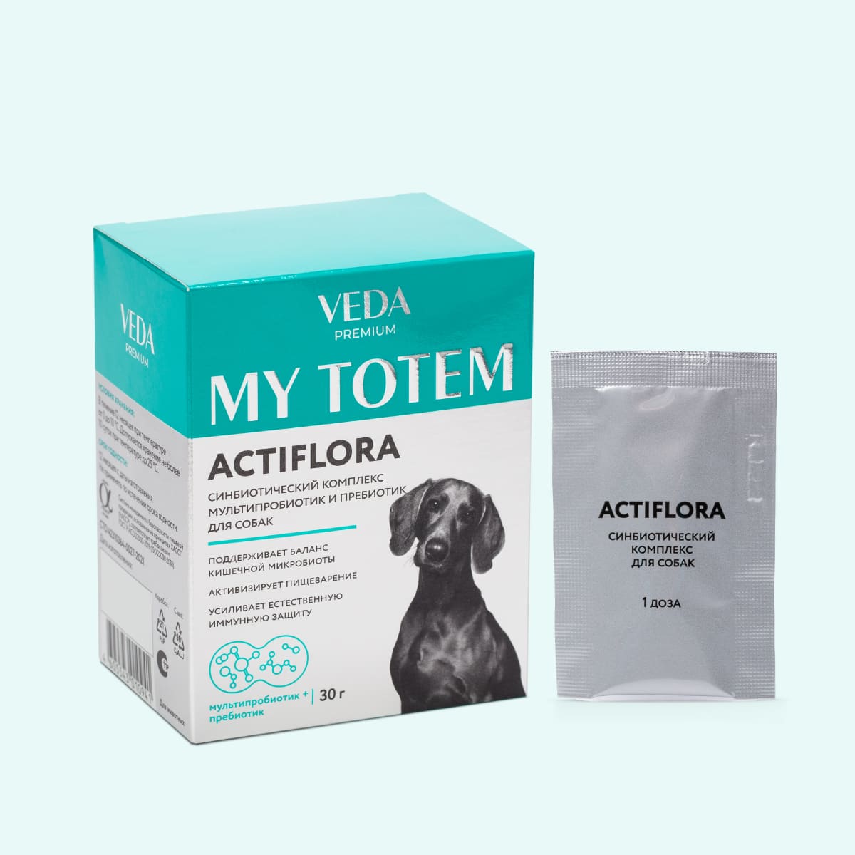 actiflora synbiotic multiprobiotic prebiotic dogs